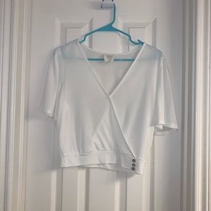 Francesca’s white crosses top